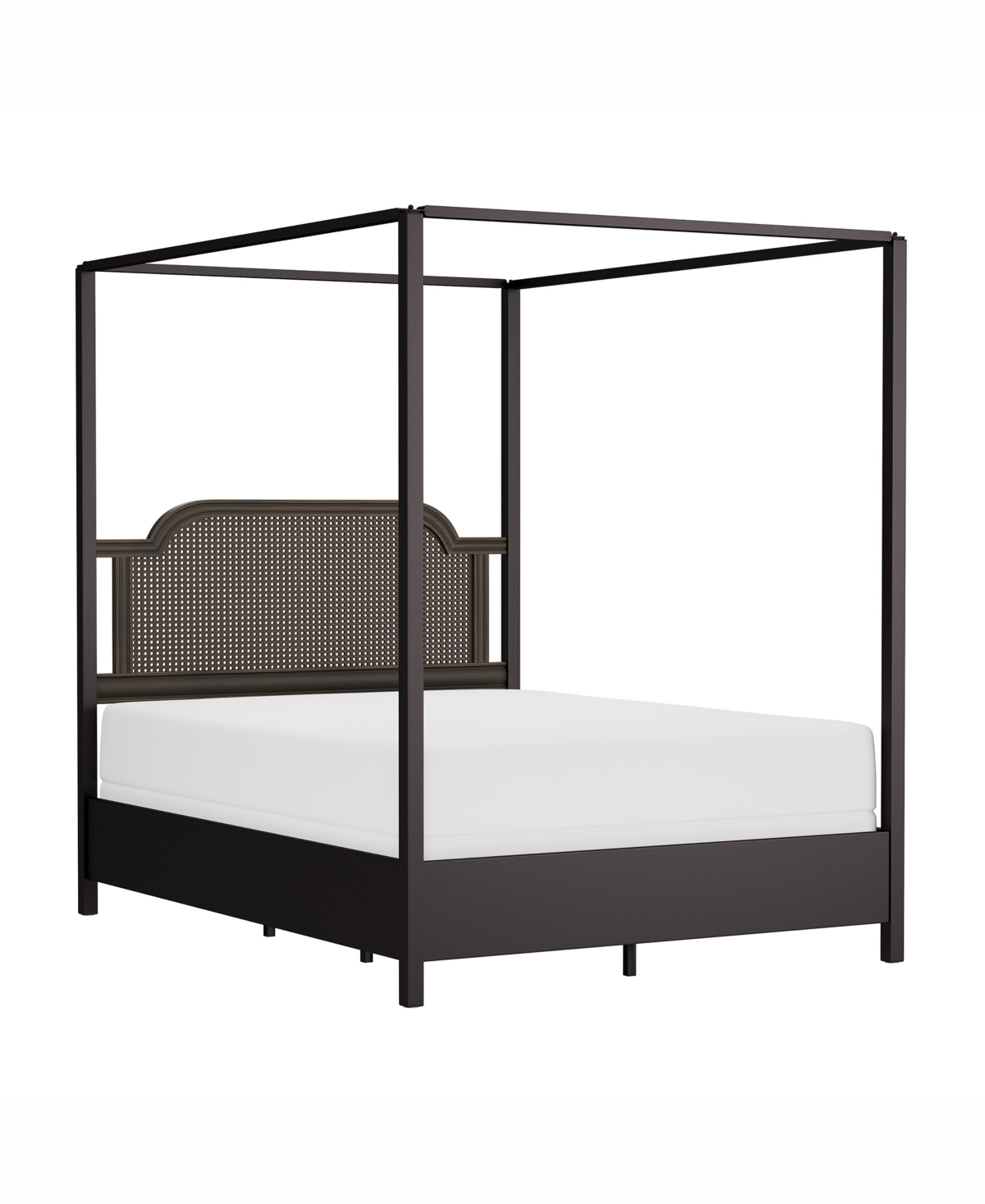 Hillsdale 84" Wood And Metal Melanie Furniture Queen Canopy Bed In Oiled Bronze