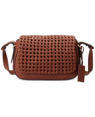Lauren Ralph Lauren - Maddy Woven Leather Small Shoulder Bag