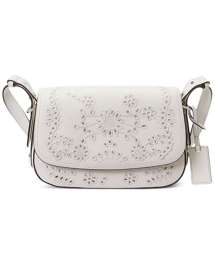 Lauren Ralph Lauren Maddy Eyelet Leather Small Shoulder Bag & Reviews -  Handbags & Accessories - Macy's