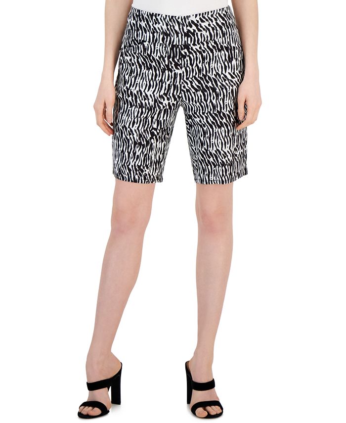INC International Concepts Women's Printed High-Rise Pull-On Bermuda  Shorts, Created for Macy's & Reviews - Shorts - Women - Macy's