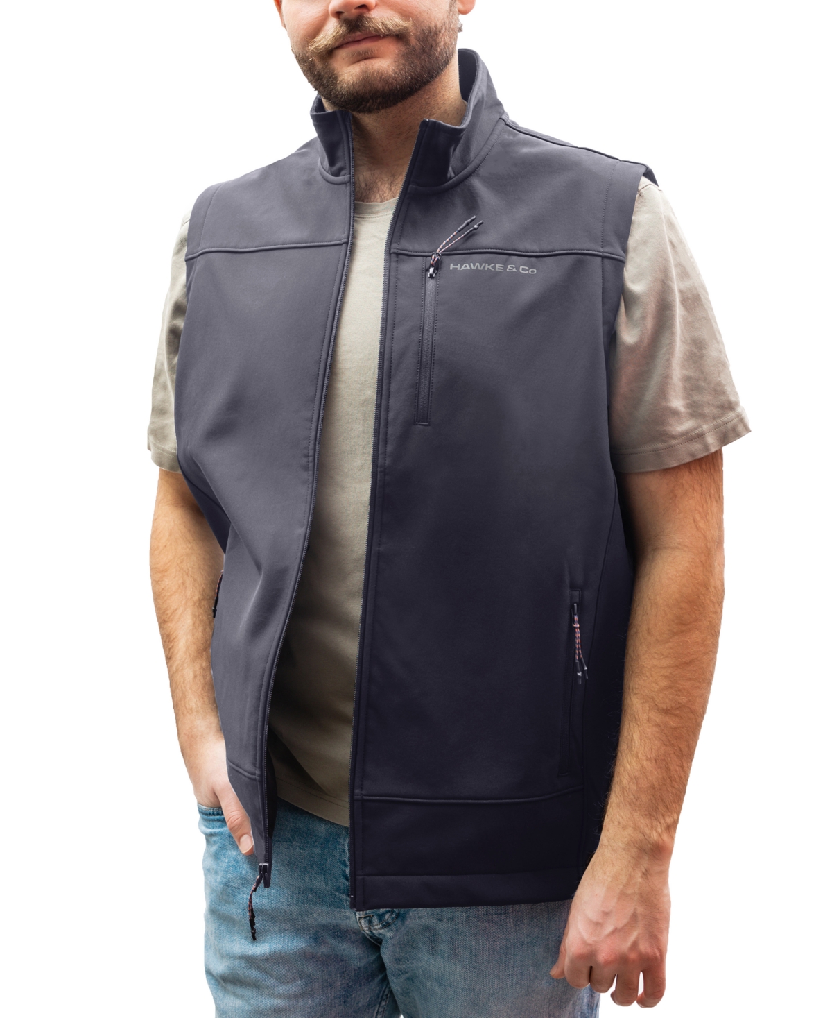 Shop Hawke & Co. Men's Soft Shell Vest In Carbon