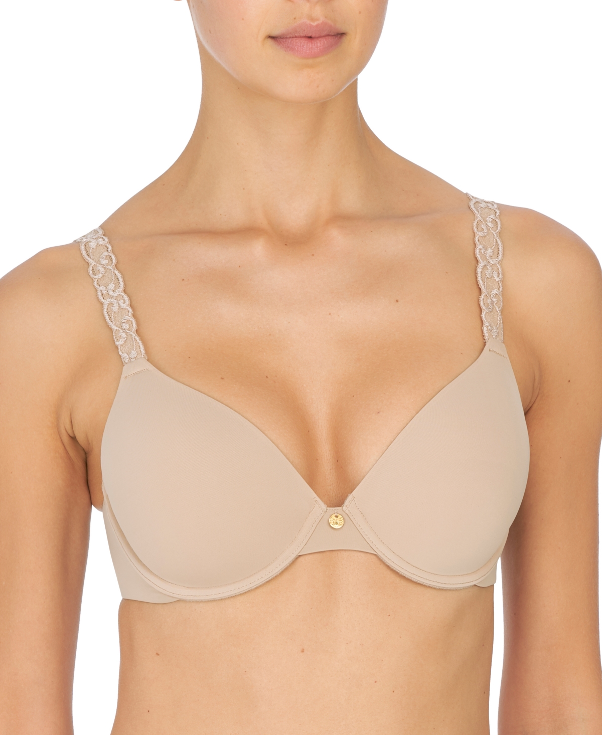 Natori Women's Pure Luxe Custom Coverage Contour Underwire Bra 732080 - Cafe (Nude 5)