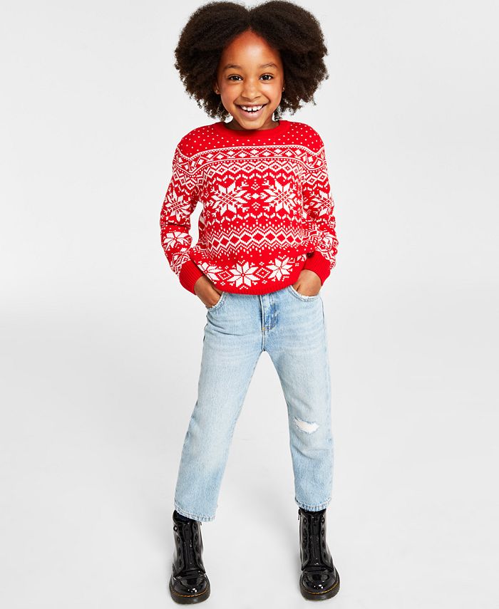 Girls fair isle outlet sweater