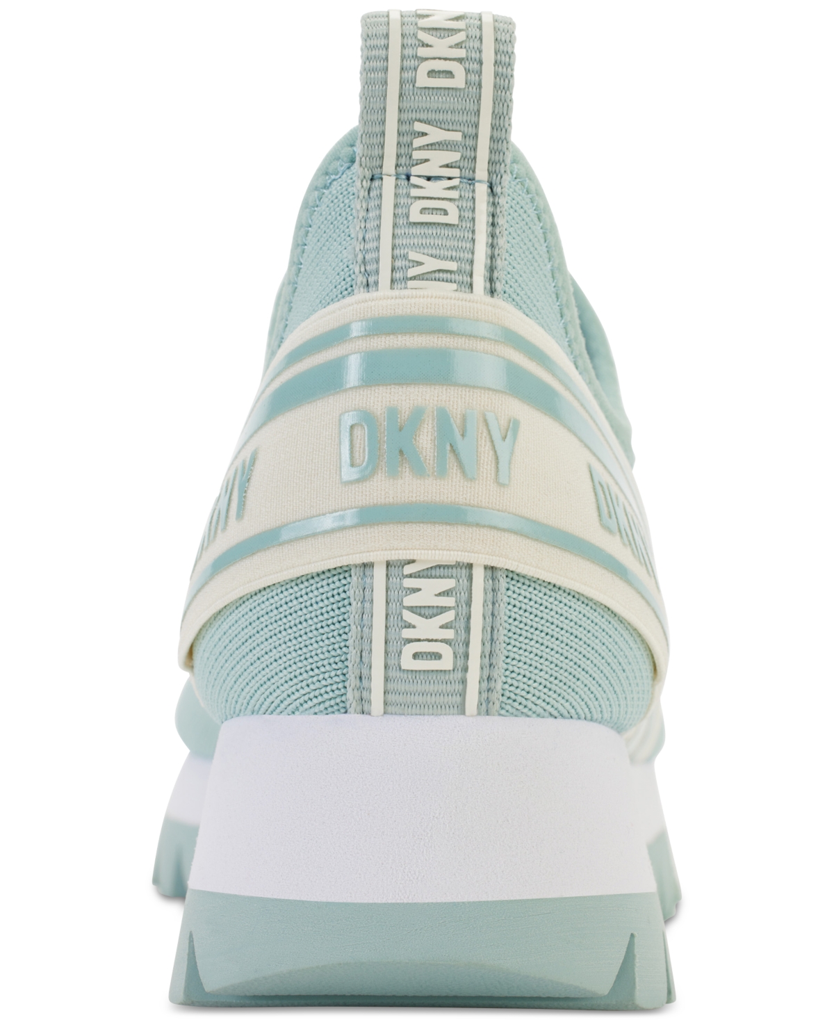 Shop Dkny Women's Abbi Logo Slip-on Running Sneakers In Mushroom