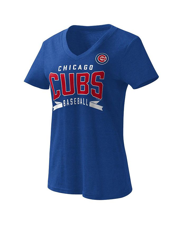 Chicago Cubs G-III 4Her by Carl Banks Women's Baseball V-Neck