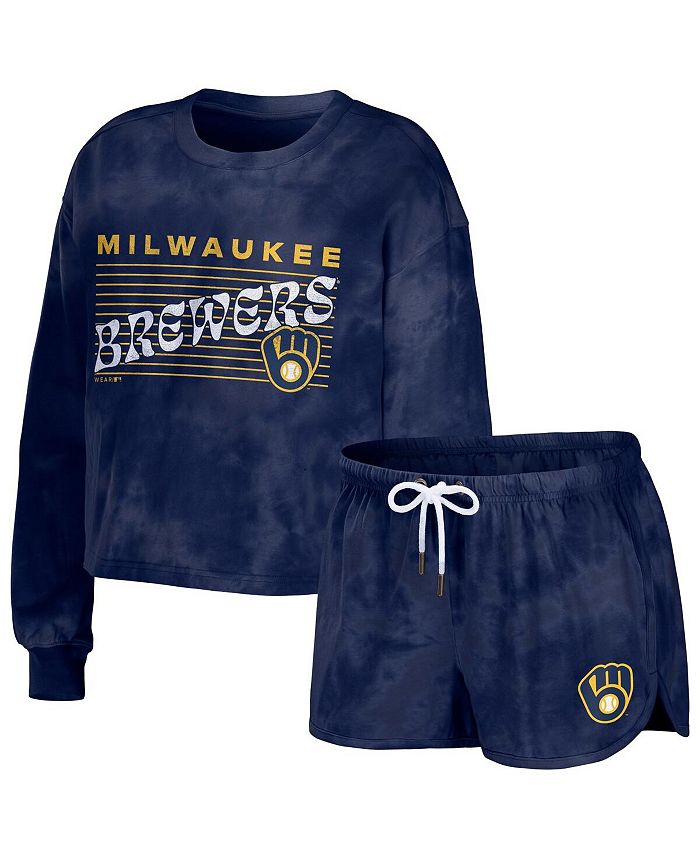 Nike Women's Nike Navy Milwaukee Brewers Club Lettering Fashion Pullover  Performance Sweatshirt
