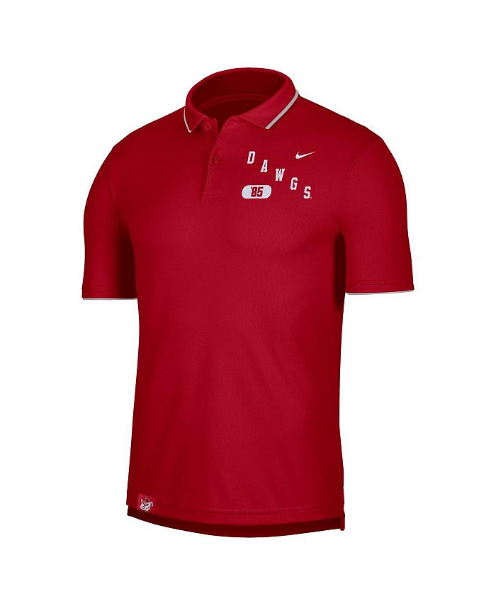 Nike Men's Red Bulldogs Wordmark Performance Polo Shirt Macy's