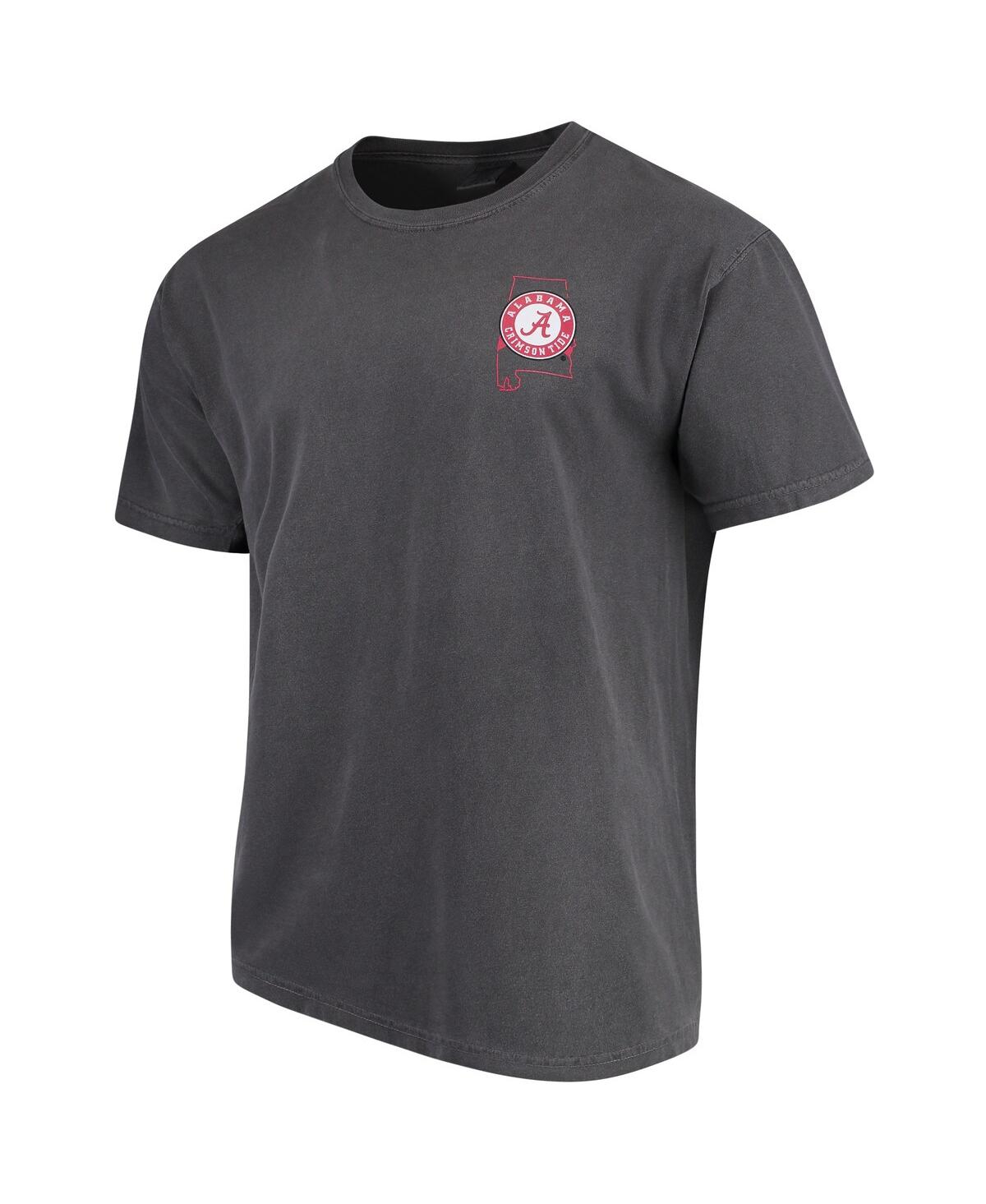 Shop Image One Men's Gray Alabama Crimson Tide Flag Local Comfort Color T-shirt