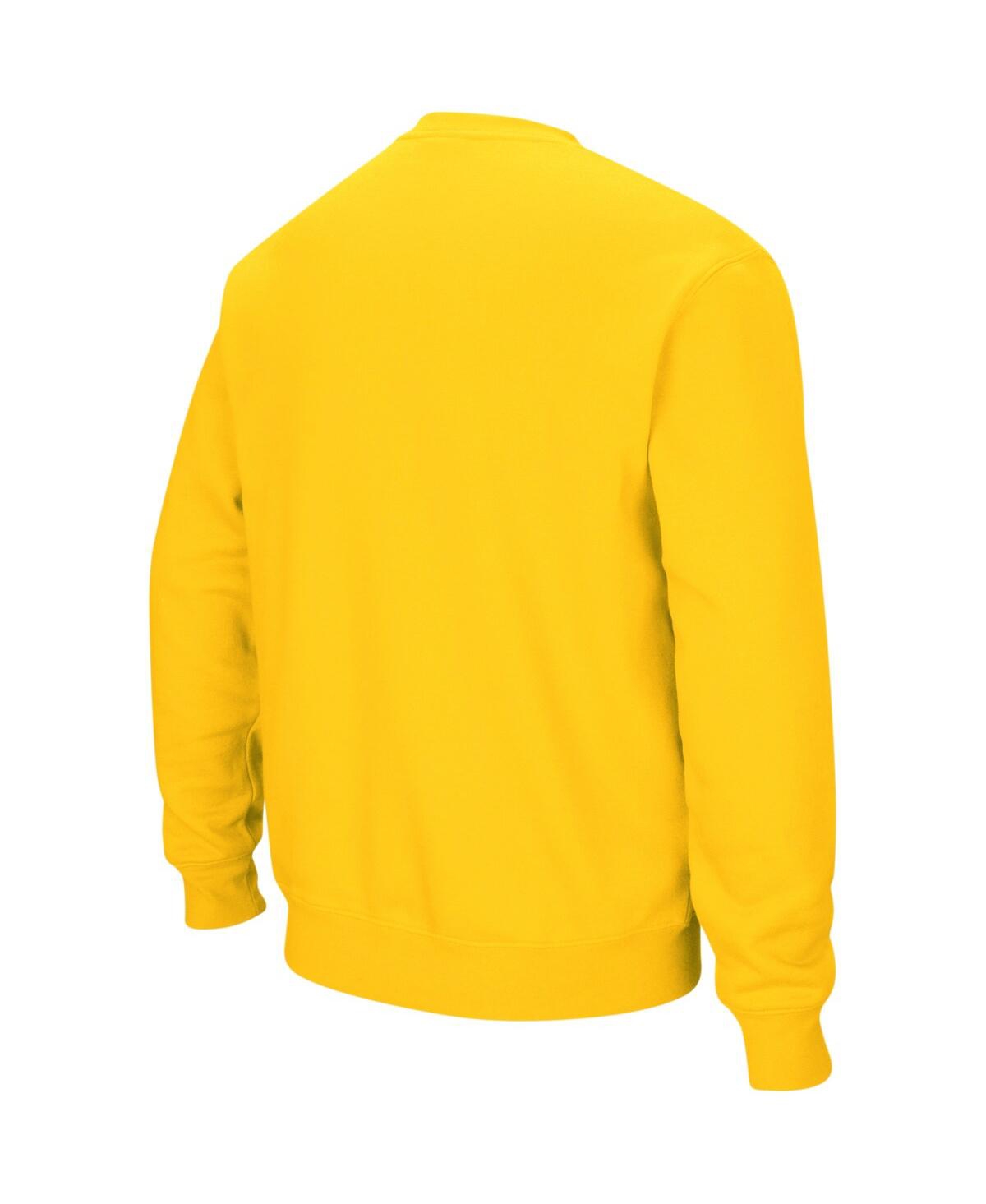 Shop Colosseum Men's  Gold Ucla Bruins Arch & Logo Crew Neck Sweatshirt