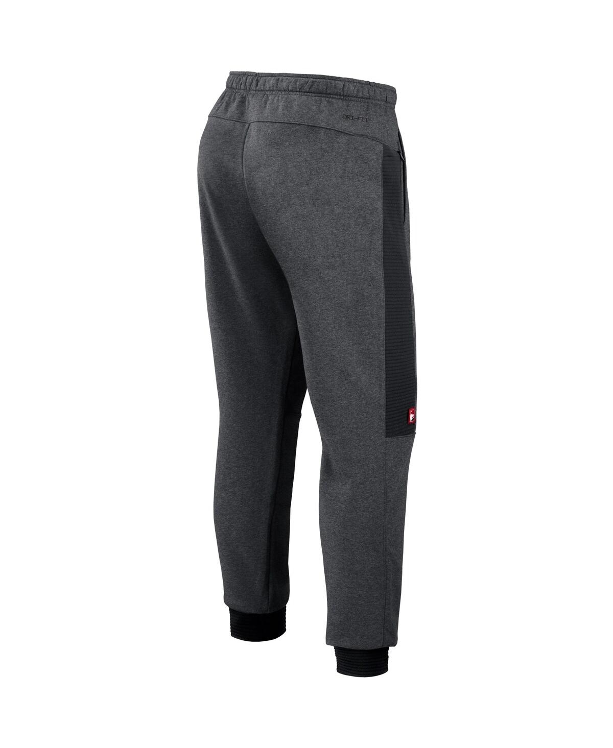 Nike Men's  Heathered Gray, Black Washington Nationals Authentic Collection Flux Performance Jogger P In Heathered Gray,black
