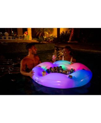 PoolCandy Illuminated LED Inflatable Floating Bar 7 Piece Set - Macy's