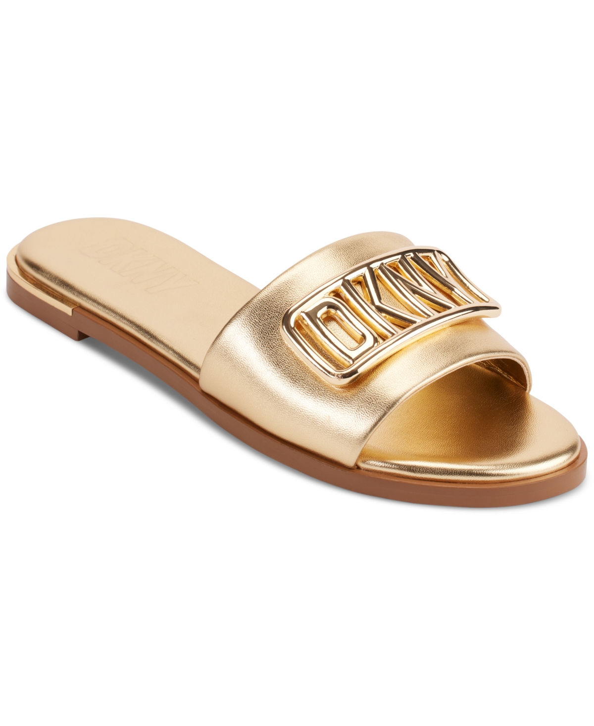 Dkny gold sandals discount