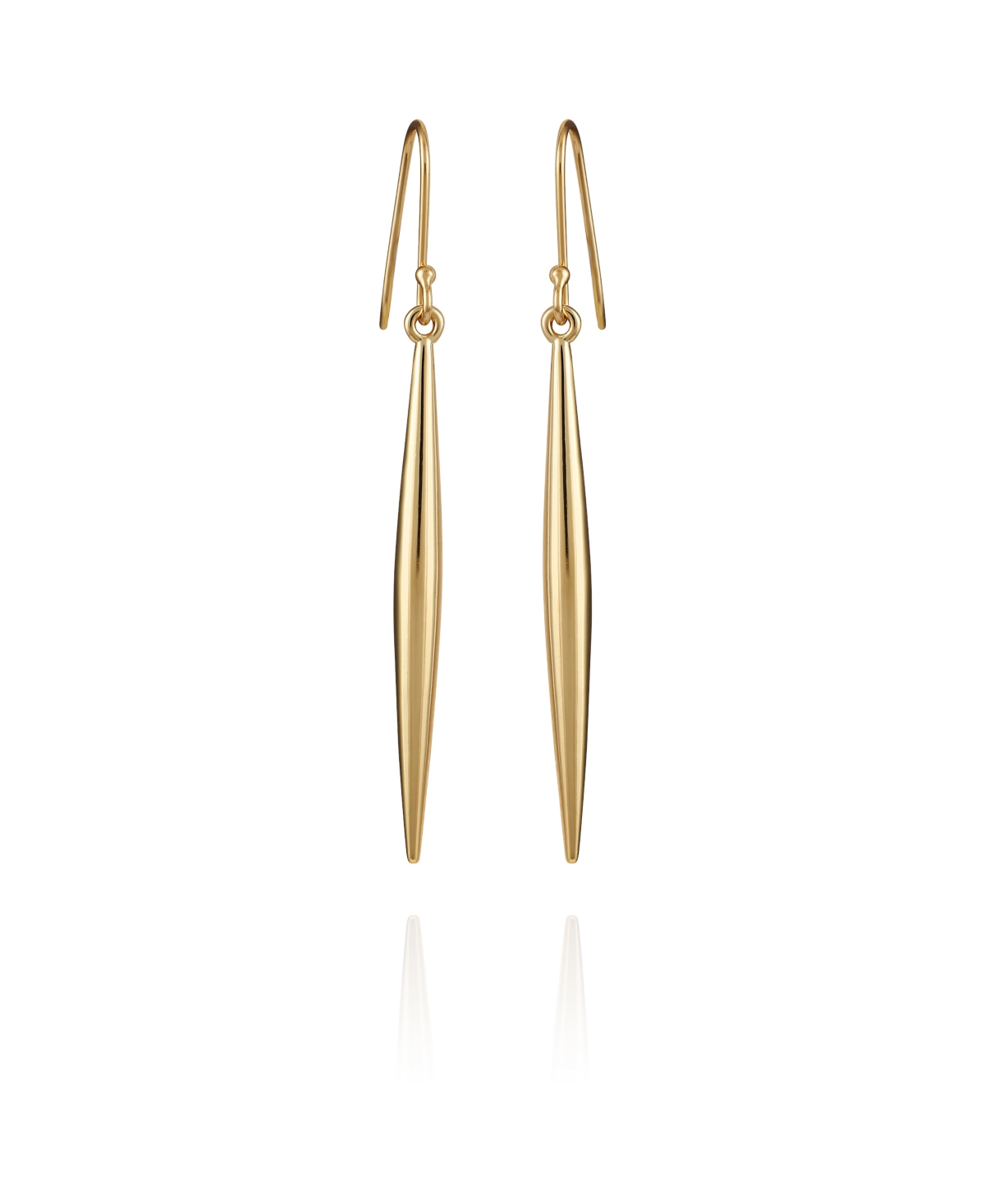 Gold-Tone Linear Spear Drop Earrings - Gold