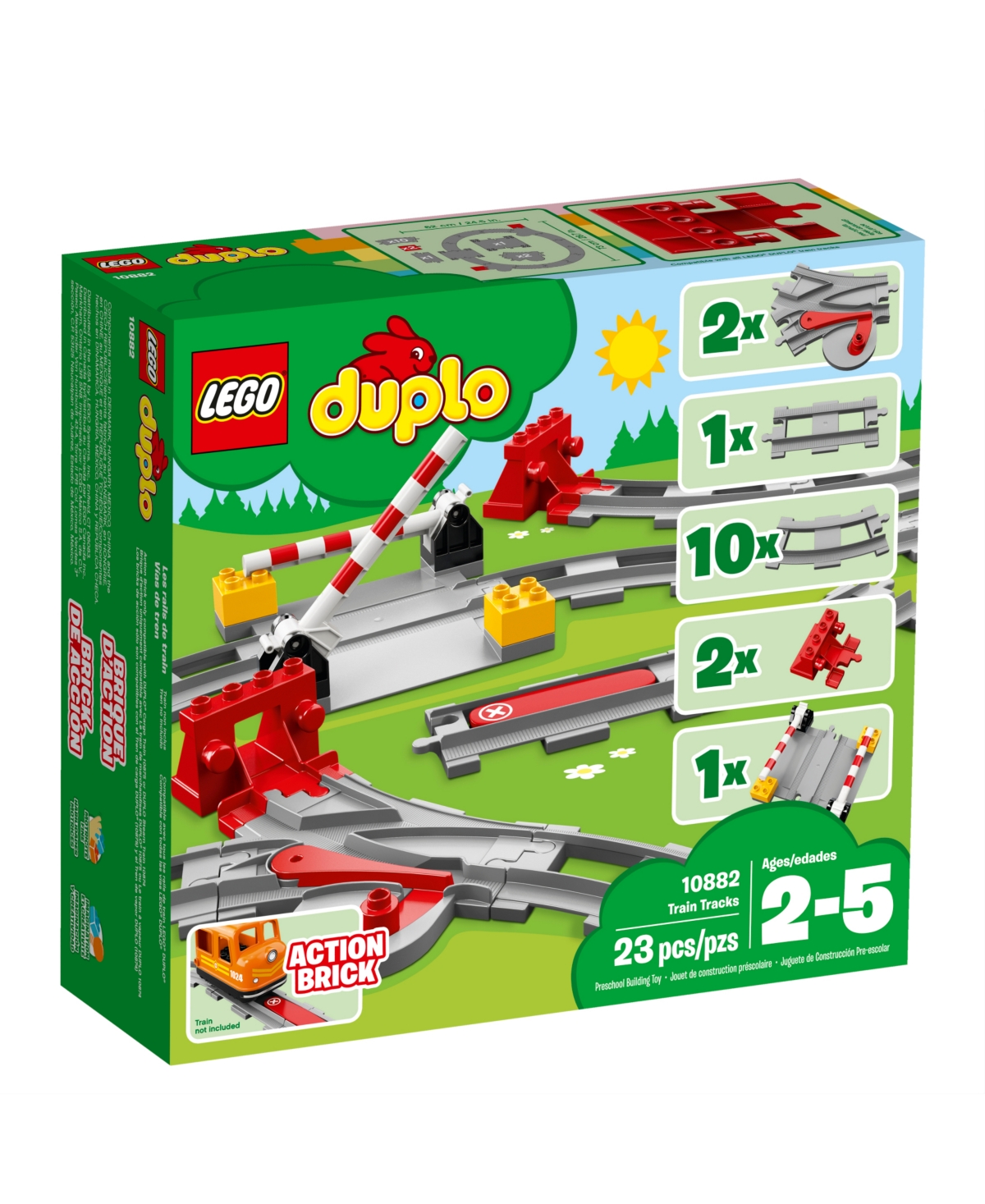 Shop Lego Duplo 10882 Train Tracks Toy Building Set In No Color