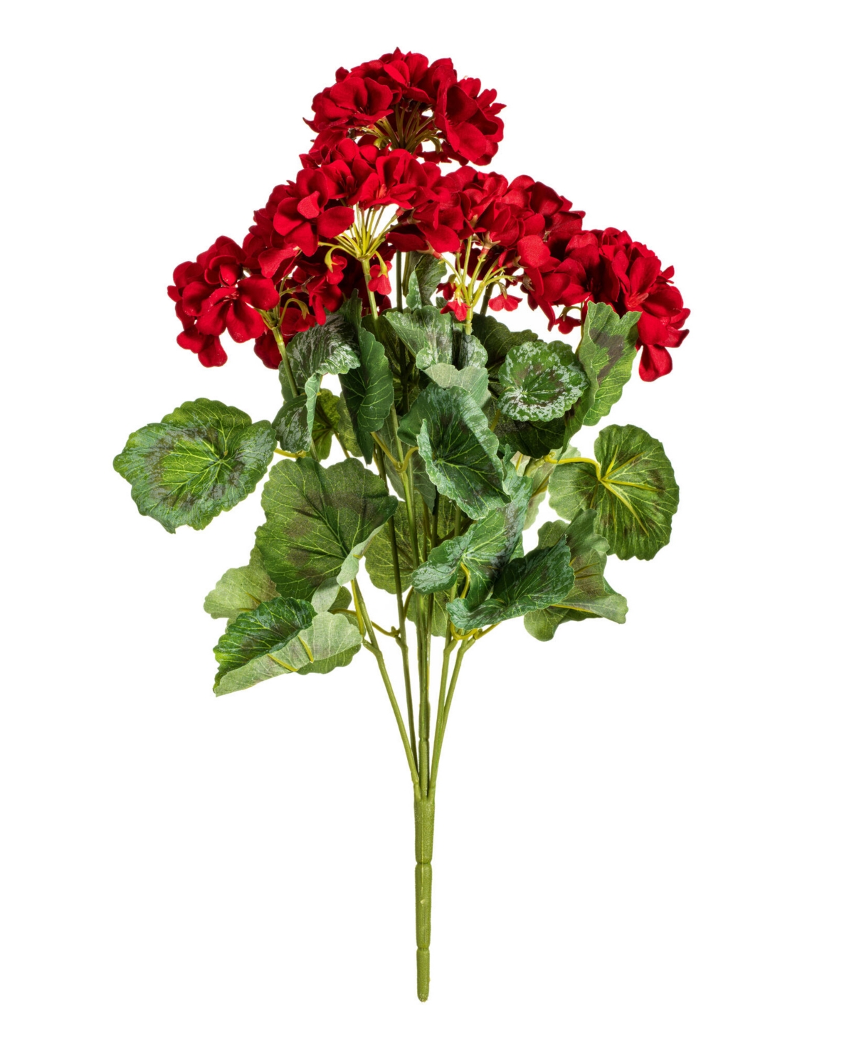 19.5" Artificial Red Geranium Bush - Red