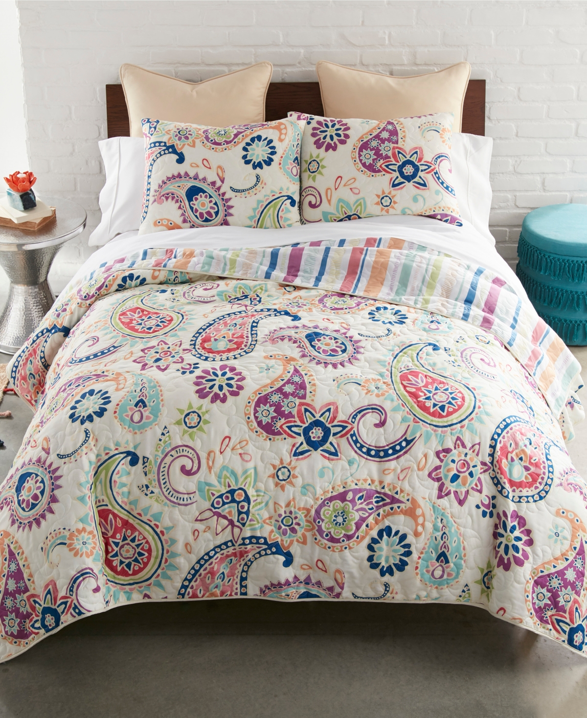 Donna Sharp Cali 3 Piece Quilt Set, King In Multi