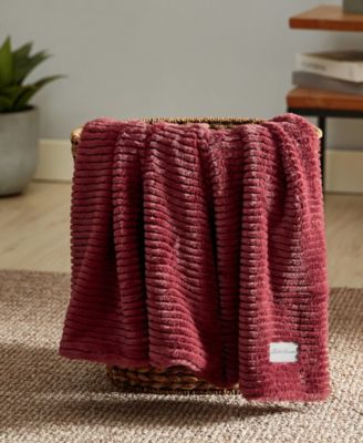CLOSEOUT! Solid Ribbed Super Soft Textured Throw, 50" x 60"