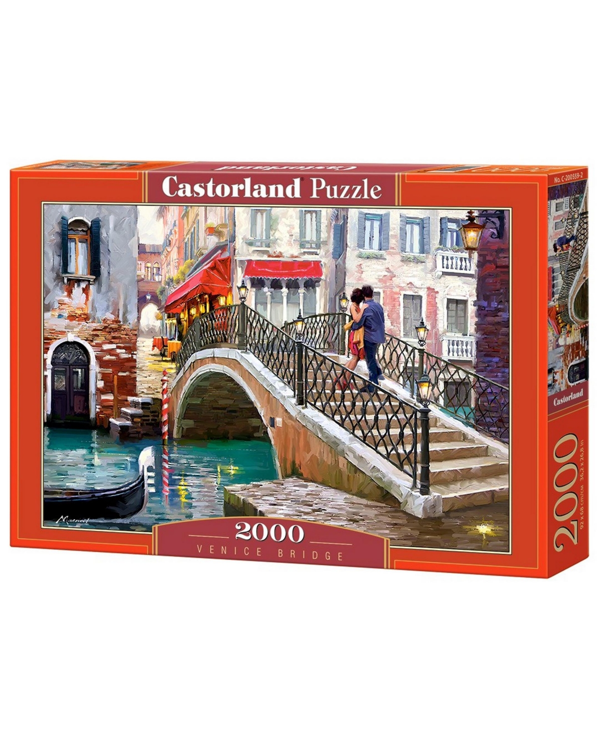 Castorland Kids' Venice Bridge Jigsaw Puzzle Set, 2000 Piece In Multicolor