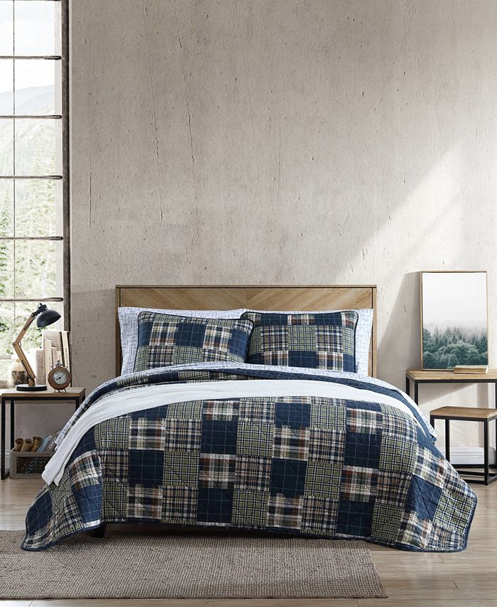 Eddie Bauer Madrona Plaid Reversible Quilt Set, Twin Macy's