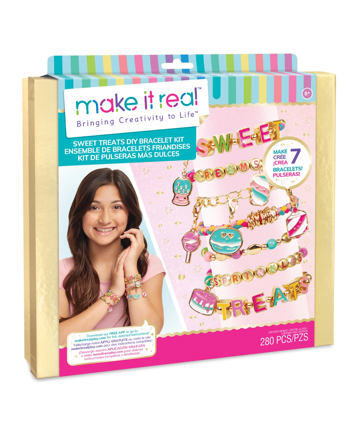 Make It Real Sweet Treats Diy (do It Yourself) Bracelet Kit In Multi