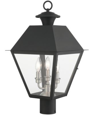 Wentworth 3 Light Outdoor Post Top Lantern