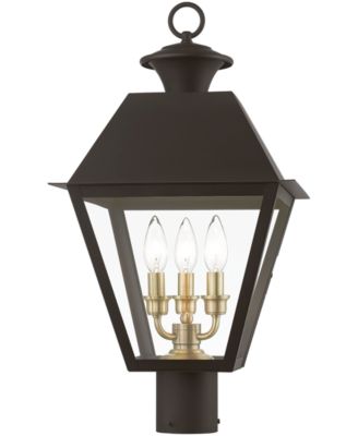 Wentworth 3 Light Outdoor Large Post Top Lantern
