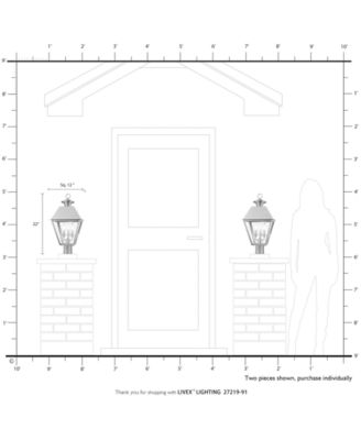 Wentworth 3 Light Outdoor Large Post Top Lantern