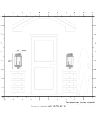 Princeton 2 Light Outdoor Large Post Top Lantern
