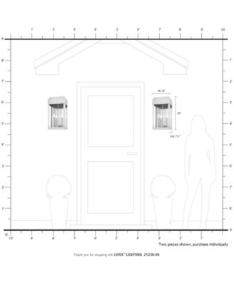 York 2 Light Outdoor Wall Lantern