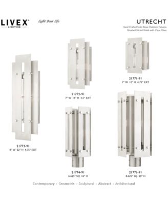 Utrecht 1 Light Outdoor Post Top Lantern