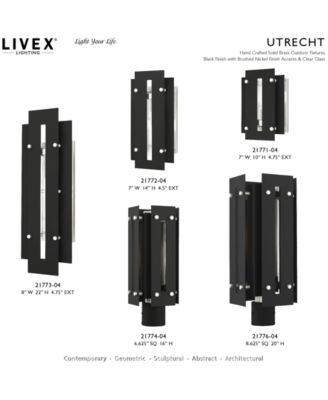 Utrecht 1 Light Outdoor Post Top Lantern