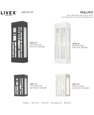 Malmo 2 Light Outdoor ADA Sconce