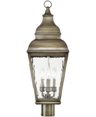 Exeter 3 Light Outdoor Post Top Lantern