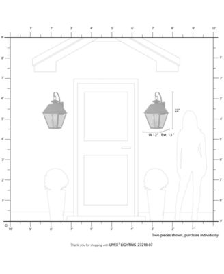 Wentworth 3 Light Outdoor Large Wall Lantern