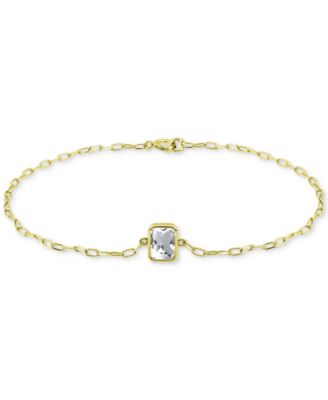Giani Bernini - Cubic Zirconia Octagon Link Bracelet