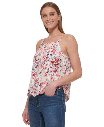 DKNY Women's Printed Square-Neck Camisole - Macy's