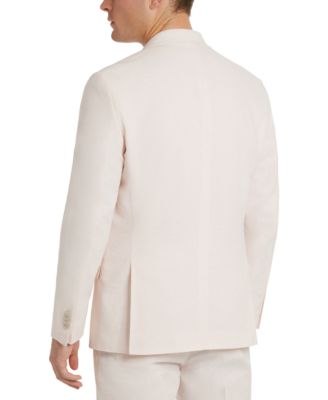 Men's Slim-Fit Stretch Linen Solid Suit