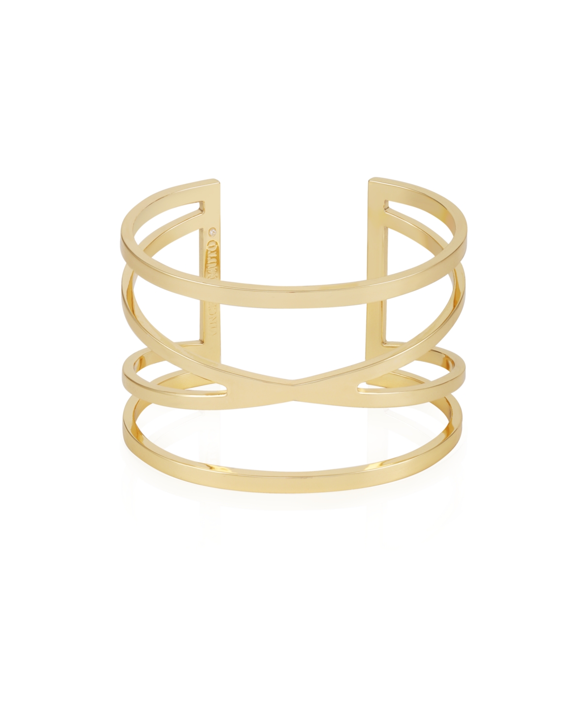 Vince Camuto Gold-tone Twisted Double Cuff Bracelet
