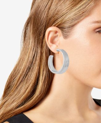 Chunky Open Hoop Earrings