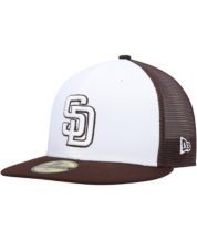 Men's San Diego Padres New Era White/Brown Optic 59FIFTY Fitted Hat
