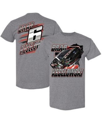 Men's Rfk Racing Heather Gray Brad Keselowski Blister T-shirt - Macy's