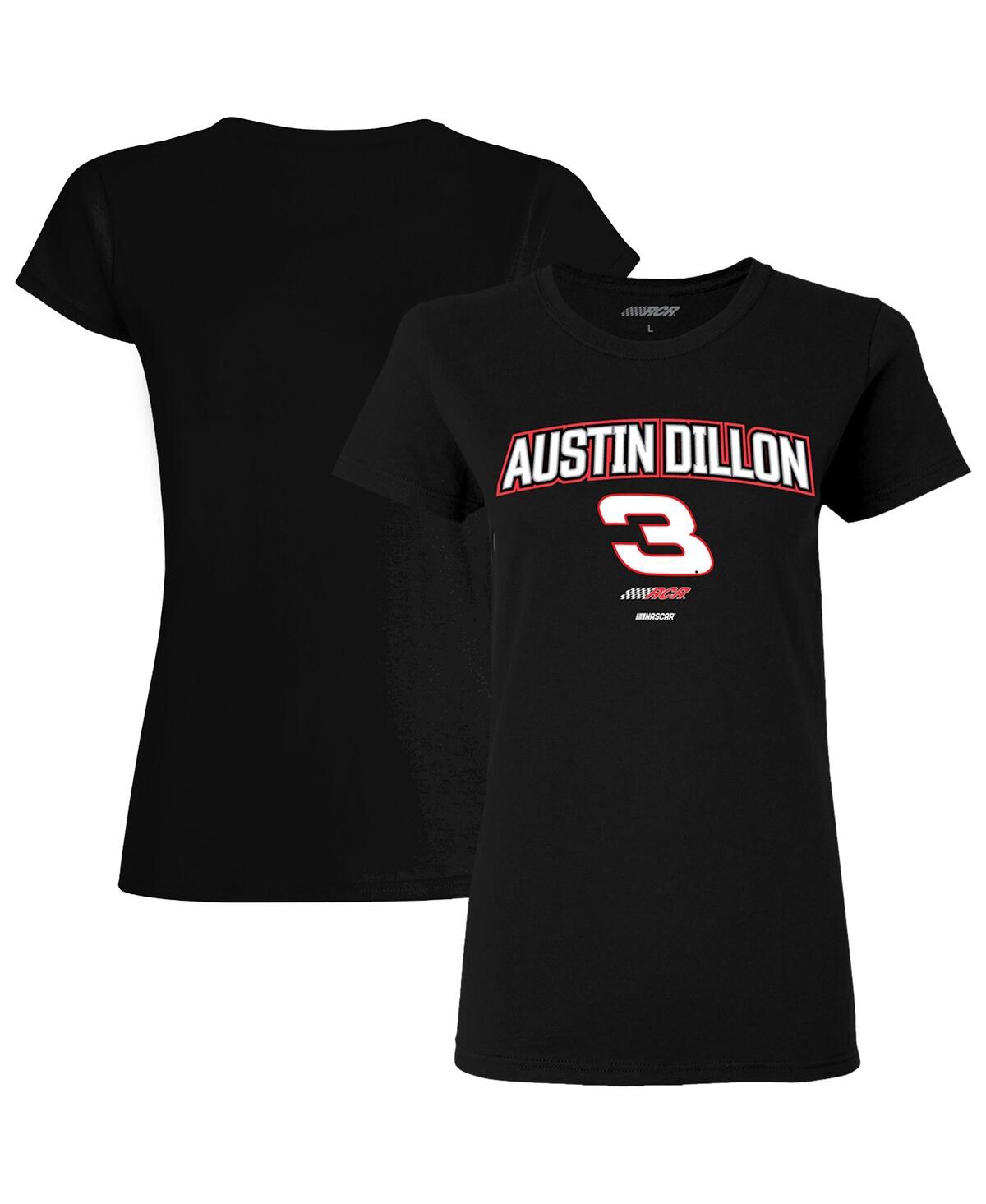 Women's Richard Childress Racing Team Collection Black Austin Dillon Car T-shirt - Black