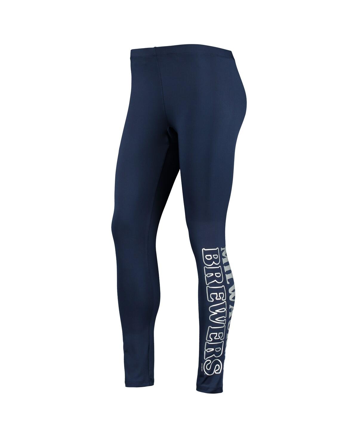 Shop G-iii 4her By Carl Banks Women's  Navy Milwaukee Brewers Stadium Leggings