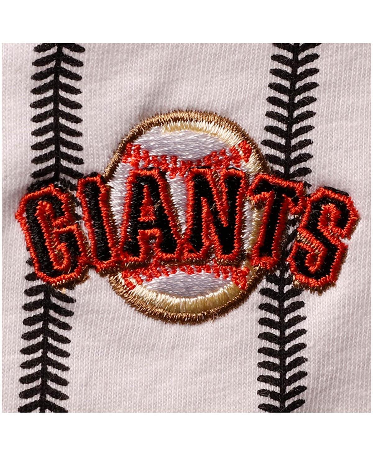 Shop Outerstuff Infant Boys And Girls White San Francisco Giants Pinstripe Power Hitter Romper