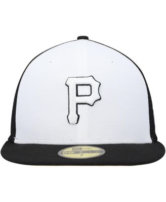 Men's White, Black Pittsburgh Pirates 2023 On-Field Batting Practice 59FIFTY Fitted Hat