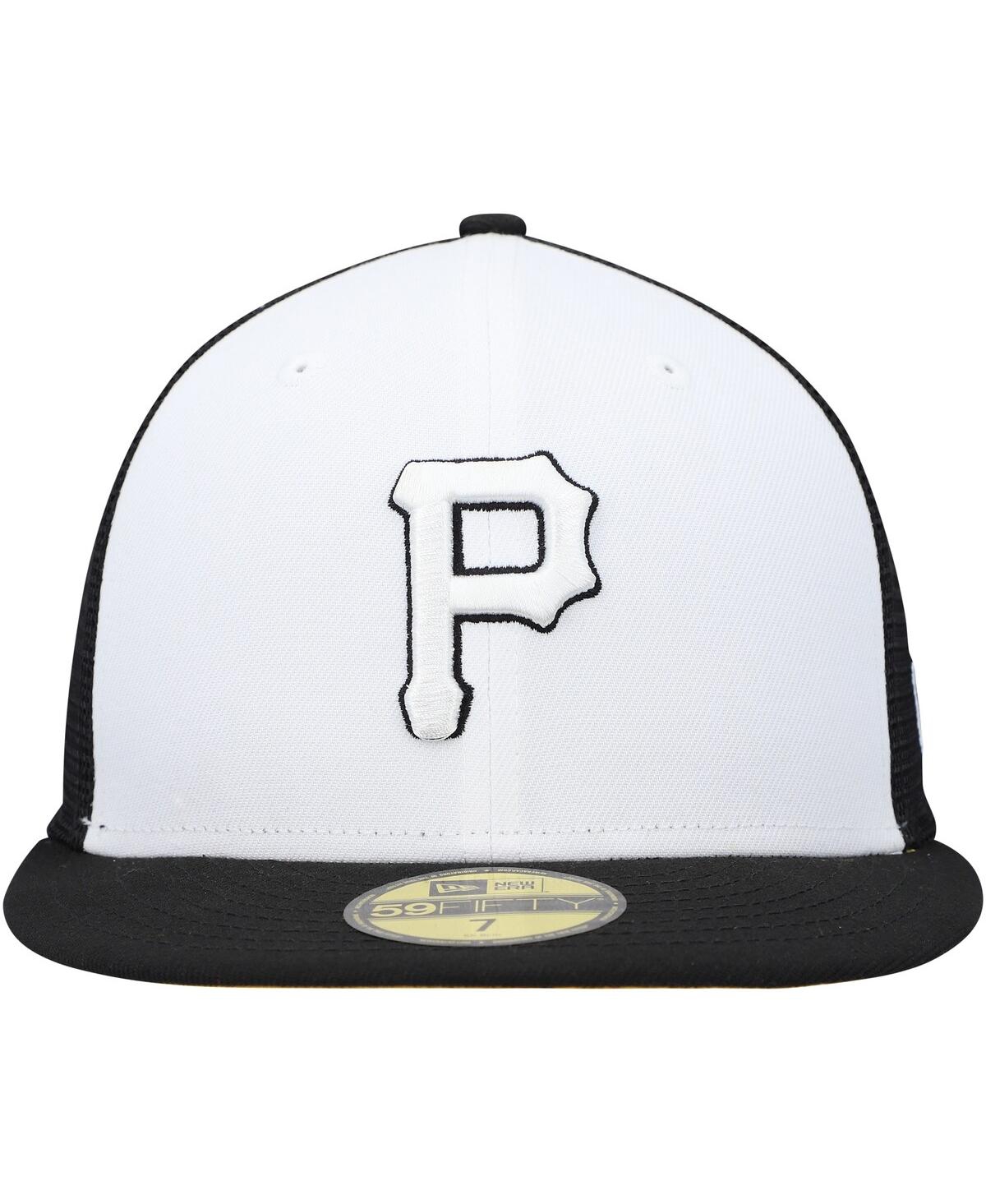 Shop New Era Men's  White, Black Pittsburgh Pirates 2023 On-field Batting Practice 59fifty Fitted Hat In White,black