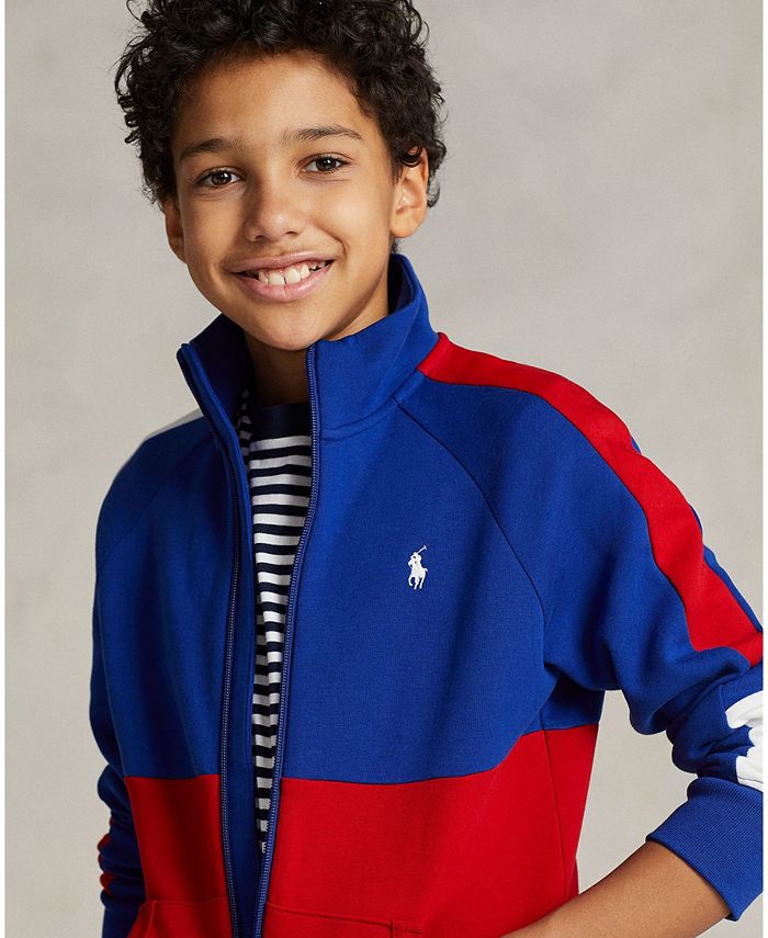 Polo Ralph Lauren Big Boys ColorBlocked DoubleKnit Track Jacket