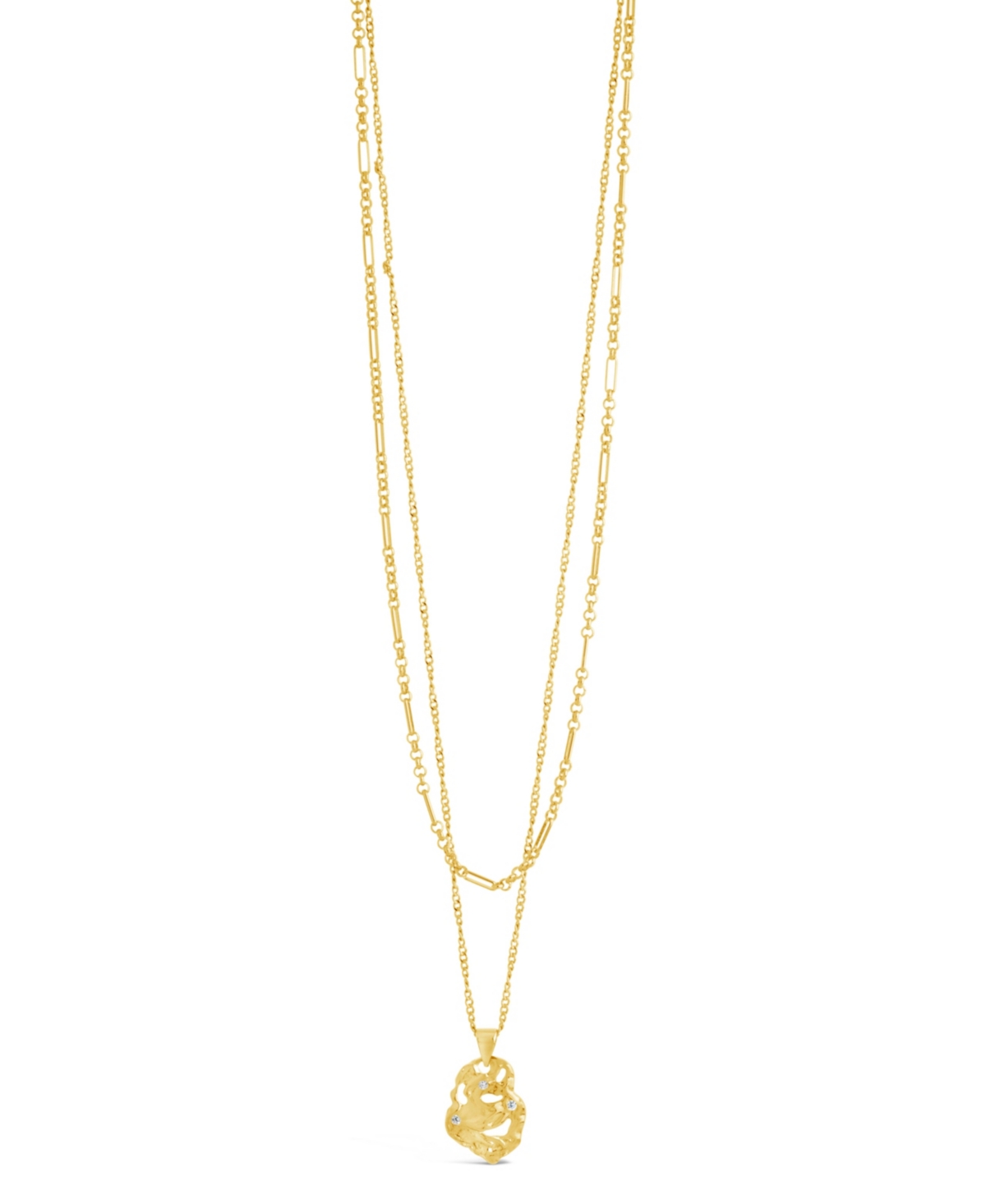 Sterling Forever Roslyn Layered Necklace In Gold