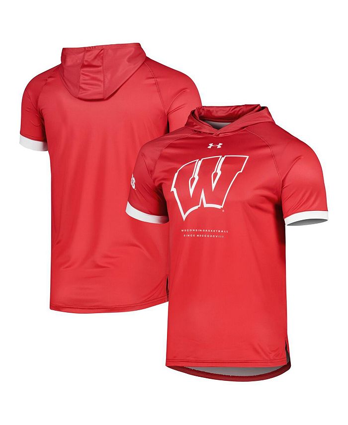 Wisconsin Badgers Under Armour Black Football State Armour Fleece Hooded  Sweatshirt