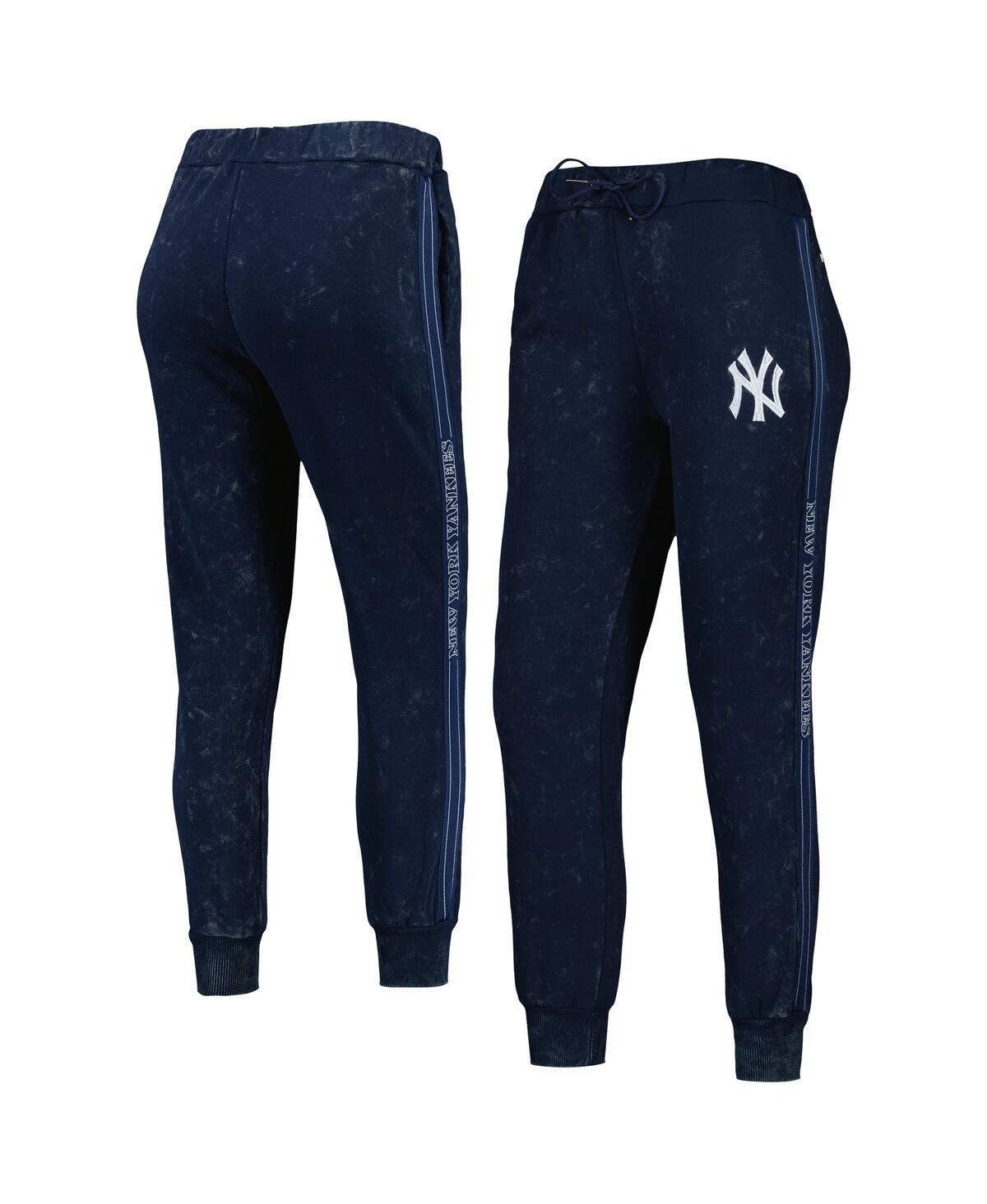 Shop The Wild Collective Women's  Navy New York Yankees Marble Jogger Pants